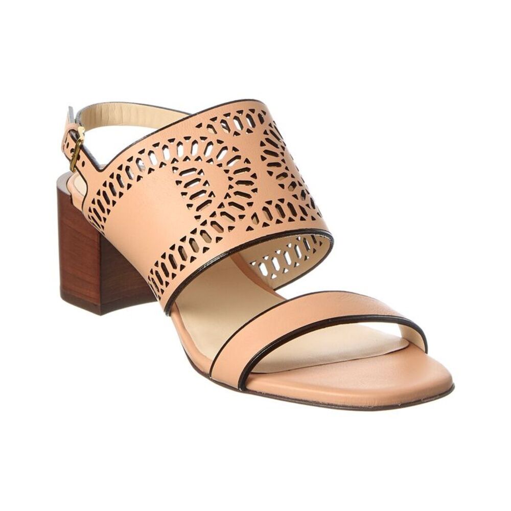 Tod's Logo Leather Sandal, Pink